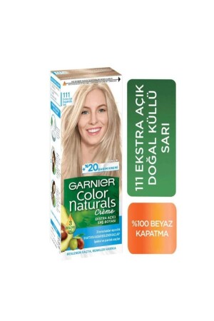 منز-الوان الطبيعي بويا 111 ضوء إضافي الرماد الطبيعي شقراء - Garnier