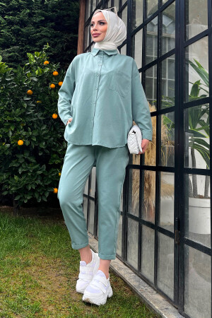 11508-MINT Tunik+Pantolon - 3