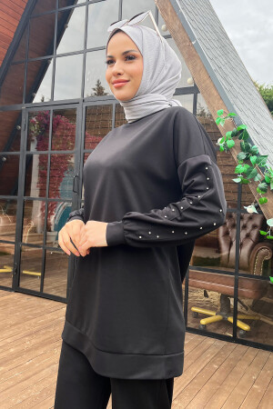 11538-SIYAH Tunik+Pantolon - 4