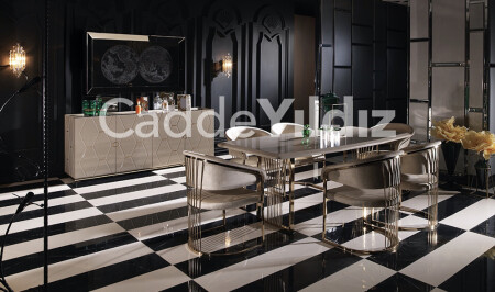 غرفة الطعام الفاخرة في 