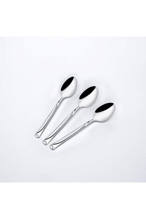 م.ن.ز-فيستا 12 قطعة ملعقة شاي عادية، 1 دولة ملعقة شاي فولاذية عادية 18-10 304 1. - Nehir