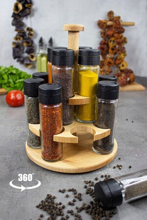 مُجموعة من الأطباق المُدوّرة من 12 قطعة من النبيذ، المُجموعة من الأطباق المُدوّرة من 12 قطعة من الأطباق المُدوّ - KukiWood