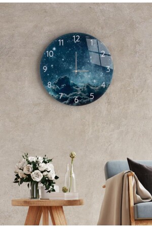 ساعة الجدار - الزجاج - تتدفق بهدوء - نموذج 12 قطر 27 سم - Saban