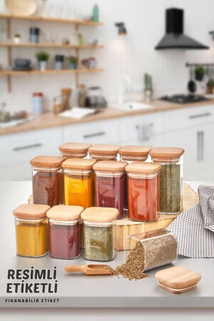 م.ن.ز-12-قطعة أكريليك الفراغ الخشبية الغطاء مربع وعاء العطور مع علامة رسمية 300 مل - وعاء العطور مجموعة TYCVR6NBON - Comprox