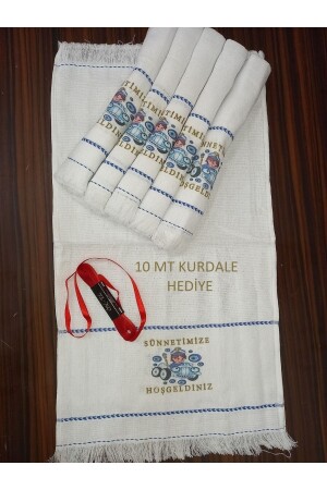 منز - منشفة ختانة ، منشفة سيارة ، منشفة طائرة ، هدية ربطة ، 12 قطعة ، منشفة ختانة ، هدية زفاف 30214 - yörük tuhafiye