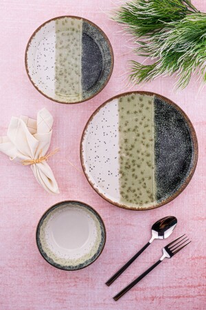 (م.ن.ز-لارا) - عشاء 12 قطعة من البورتسلين (ستراتوس بي 4898) - Bambum