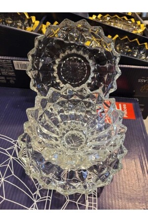 (منز-12 قطع كأس خفيفة لـ6 أشخاص، (سي تي جيلاس 512، - city glass