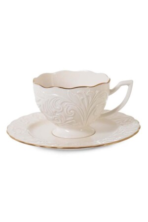 (منيز-12) قطعة (منتخب (بورسلين) شاي (نيسكافيه كوب) لـ 6 أشخاص - İpek