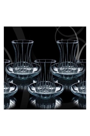 مجموعة الشاي المزينة من 12 قطعة من المصفوفات المزينة من قبل 6 أشخاص DGS547 - Doğuş Mutfak