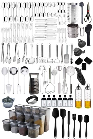 قائمة المعدات المعدة 12 شخص مجموعة المعدات 72 قطعة حاوية تخزين المعدات T0904KV53 - Mirilliahome