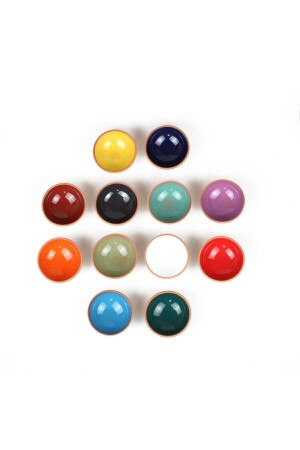 كأس من الطين كأس من البهاز كأس من الصلصة كأس من الوجبات الخفيفة 12 قطعة 8 سم 12 كأس من الصلصة - Avanos