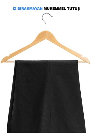 12 Adet Ahşap Askı Ahşap Elbise Askısı Ahşap Kıyafet Askısı Dolap Düzenleyici Cilalı Ahşap Askı ASKIROBEVE - 4