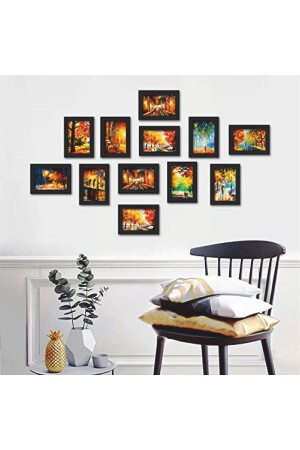 12 Adet Ahşap Duvar Resim Çerçevesi 15x10 -soy Ağacı Ek Çerçeve - Evdeucuz