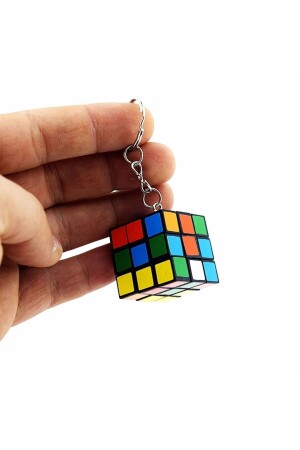 12 Adet Mini Rubik Zeka Küpü (sabır Küpü) 3x3 Anahtarlık KK-36000 - 5