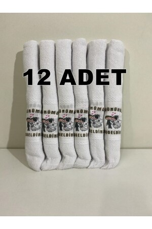 12 Adet Okuluk Düğüncü Araba Havlusu 12ADETOKULUKHAVLU - 1