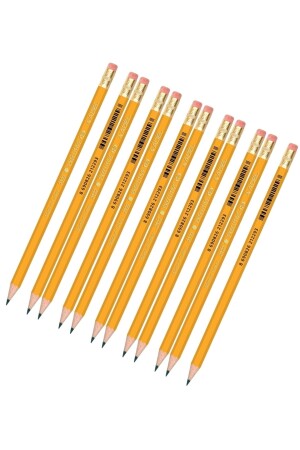 12 Adet Silgili Kurşun Kalem Klasik Sarı Hb Kutulu Dünyanın En Çok Kullanılan Kalem Modeli - 1