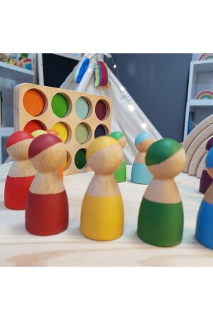 12 altersspezifische Waldorf-Regenbogen-Menschenfiguren für 1+ Jahre - 5