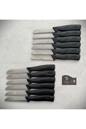 سكين من الفاكهة والخضروات 12 حزمة سوداء - Solingen