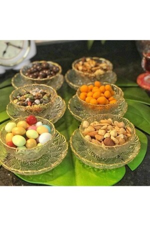 م.ن.ز. - يد مزين بالذهب الذهبي 12 قطعة كريستال خفيفة القنينة، قنينة السكر، قنينة الجام، قنينة الزجاج ل - Genel Markalar