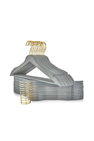 قميص وملابس معلقة من 12 قوقع ذهبية سلسلة خاصة لون الأنتراكيت HDJHS - Genel Markalar