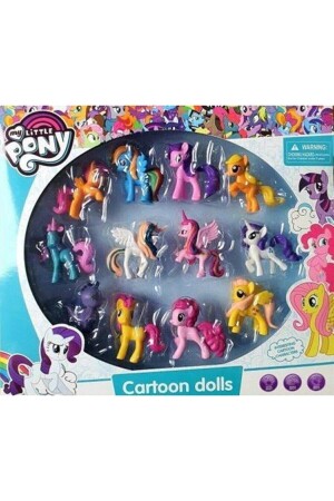 12 Li Set Figür Oyuncak Pony PRA-4860769-9077 - 1