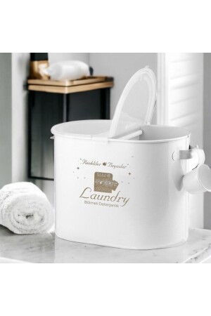 صندوق منفذ من المعدات المعدنية المكونة من اثنين من المكونات مع غطاء بلاستيكي ومقياس 12 لتر قدرة Lr035 - Laundry