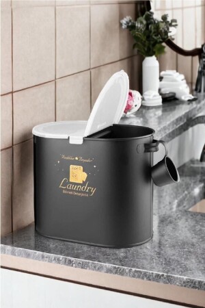 صندوق منازل منازل مع قطعة معدنية سوداء 12 Lt Lr002 P1233S7256 - Laundry