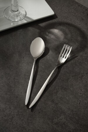 م.ن.ز-مانبا 12 قطعة من الصلب خصبة حلوى شوكة مجموعة M40061800-38734 - Hisar