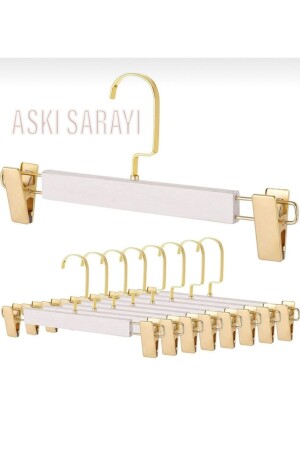 ملابس من الخشب الأبيض وملابس من القماش مع كوكب أمريكي ذهبية 12 قطعة خاصة سلسلة - محل الملابس - Menofis