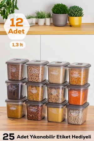 حاوية تخزين إمدادات النبضات المكونة من 12 قطعة مع علامة MNZ-Diamond مع حاوية 1.3 لتر KARMA03993-1TT - Porsima