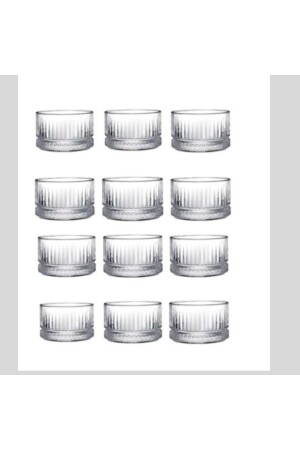 (منتج (إيليزيا) نموذج (كأس خفيفة زجاجية مستوردة 12 قطعة - Nadir Züccaciye
