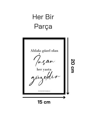 12 Parça Sabret Şükret Dua Et Duvar Dekoru Salon Oturma Odası Ofis Mutfak Konsepti Için Tablo Seti - 6