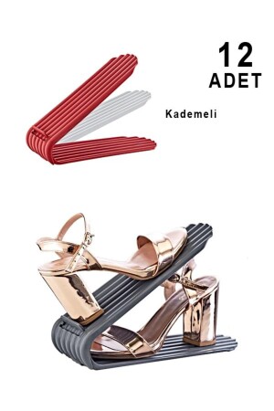 مجموعة من 12 مجموعة من رامات الأحذية القابلة للتعديل - Smartware