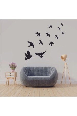 طيور طيران من المنطقة 12 قطعة طيور أزياء الجدار - Ste Desing