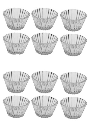 12 Stück Mini-Saucenschüssel aus Glas, Marmeladenschüssel, Schüssel für türkische Köstlichkeiten, Kaffee-Servierplatte A0041 - 2