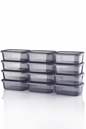 12 Stück Ombox Vorratsbehälter mit Deckel 250 ml – auslaufsichere Frühstücks-Snack-Obst-Aufbewahrungsbox DEYOMBX12 - 3