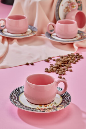12-teiliges Luxus-Kaffeetassen-Set aus Keramik mit vergoldetem Lavendelmuster für 6 Personen, Kaffeetasse TYC00571262504 - 2