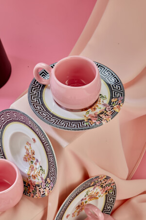 12-teiliges Luxus-Kaffeetassen-Set aus Keramik mit vergoldetem Lavendelmuster für 6 Personen, Kaffeetasse TYC00571262504 - 3