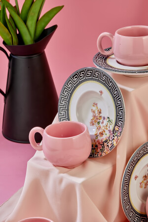 12-teiliges Luxus-Kaffeetassen-Set aus Keramik mit vergoldetem Lavendelmuster für 6 Personen, Kaffeetasse TYC00571262504 - 4