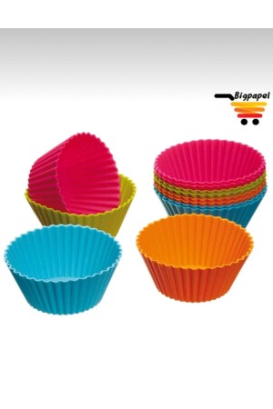 12-teiliges Luxus-Muffin-Kuchenformen-Set, wiederverwendbar - 1