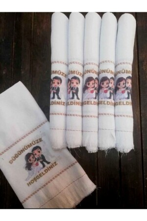 منز الزفاف منشفة سيارة منشفة عربة منشفة 12 قطعة وعد وعودة وملابس المدرسة منشفة العروس والعريس - yörük tuhafiye