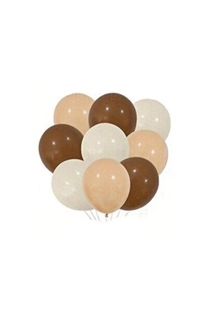 12-Zoll-Braun-Meer-Sand-Tan-Farbe, 10 Luftballons - 1