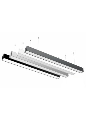 120 cm (38 W), Zwischenfarbe (4000 K), schwarzes Gehäuse, linearer LED-Beleuchtungs-Kronleuchter, linear120 cmaracolor - 4