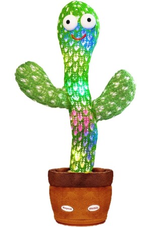 مـنـز - رقص لعبة قابلة للتشحيل صوت يتحدث لعبة تكرار مع 120 أغنية كاكتوس لعبة الأطفال لعبة السكود - ROBEVE