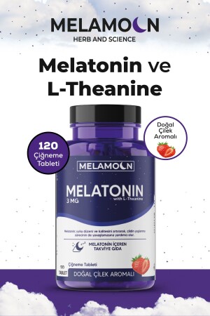 120 Tabletten Nahrungsergänzungsmittel mit natürlichem Melatonin und Theanin 3 mg – bessere Qualität und stressfreier Schlaf - 4