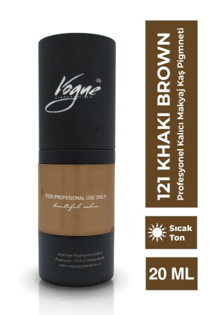 121 Khaki Brown Kalıcı Makyaj Kaş Boyası (MİCROBLADİNG-MİCROPİGMENTATİON PİGMENTİ) VogueKaş111 - 2