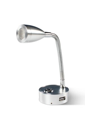12/24 V Touch-Leselampe, beweglicher Kopf, dimmbares zweifarbiges Licht mit USB-Anschluss, Wohnwagen, Boot, RVX0006 - 3