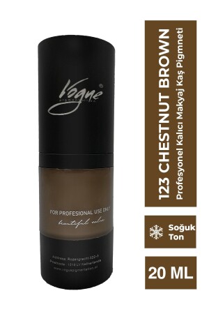 123 Kastanienbraune permanente Make-up-Augenbrauenfarbe (MICROBLADING-MICROPIGMENTATION PIGMENT) VogueKaş111 - 2