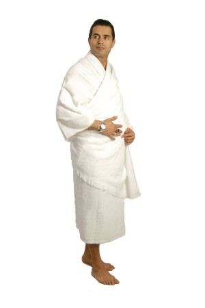 1250gr. %100 Pamuk Hac - Umre Için Erkek Ihram (KEMER SABUN HEDİYELİ) pi1200 - 2