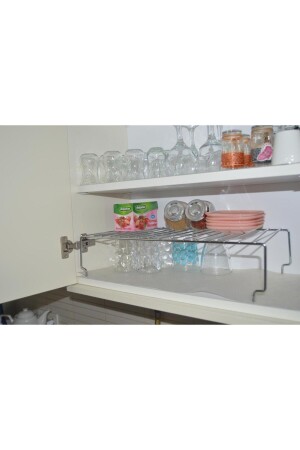 128 Chrom 47 cm Schrankregal-Organizer - 5